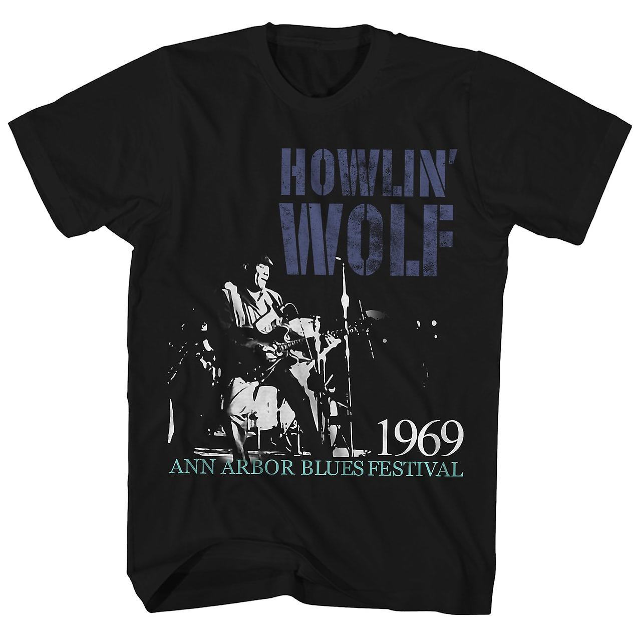 Camiseta Howlin' Wolf 1969 Con Foto En Vivo Del Ann Arbor Blues Festival - Venta Internacional.