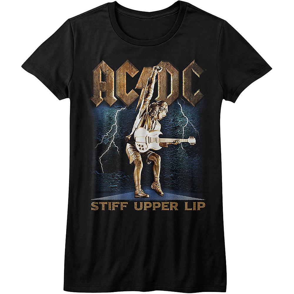 Foto 2 pulgar | Camiseta Rockinstone Para Mujer, Con Labio Superior Rígido, Acdc, 180 G/m² - Venta Internacional.