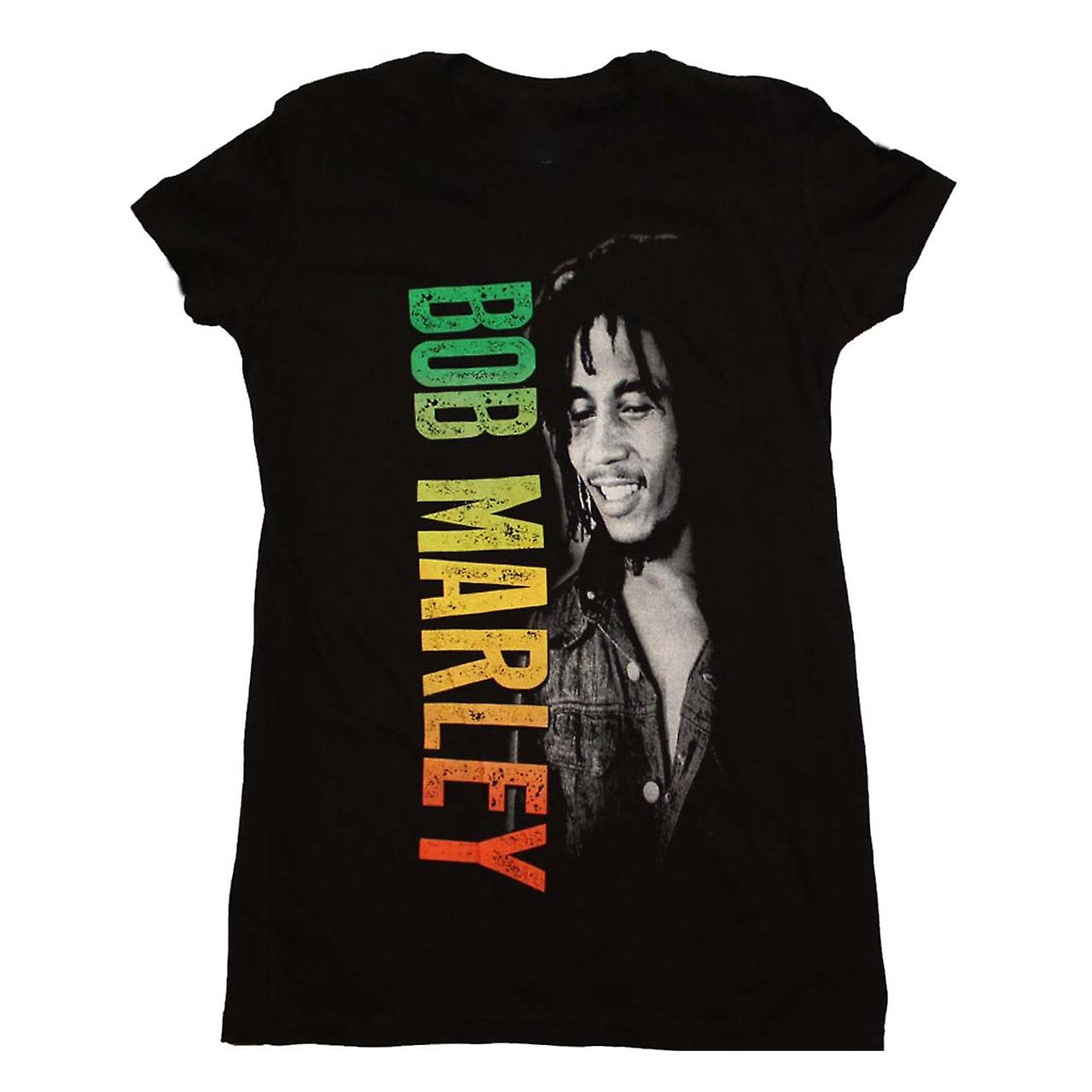 Foto 2 pulgar | Camiseta Rockinstone Bob Marley Smile Gradient Para Niños - Venta Internacional.