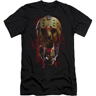 Foto 1 | Camiseta Rockinstone Con Guante Y Máscara Freddy Contra Jason - Venta Internacional.