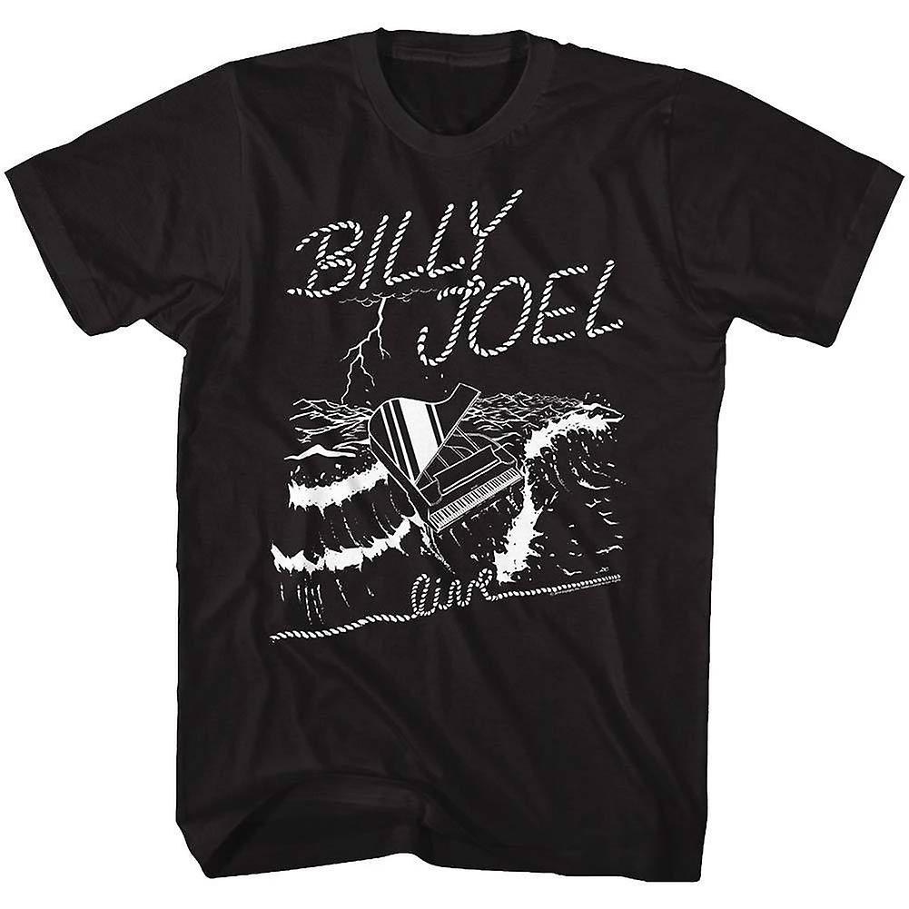 Foto 2 pulgar | Camiseta Rockinstone Billy Joel Sea Piano 180 G/m², 100% Algodón - Venta Internacional.