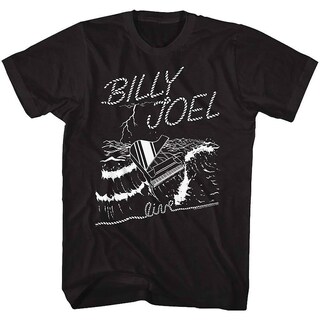 Foto 1 | Camiseta Rockinstone Billy Joel Sea Piano 180 G/m², 100% Algodón - Venta Internacional.