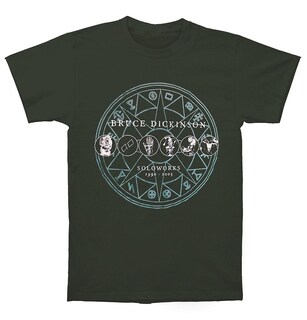 Foto 1 | Camiseta Rockinstone Bruce Dickinson Soloworks Verde - Venta Internacional.
