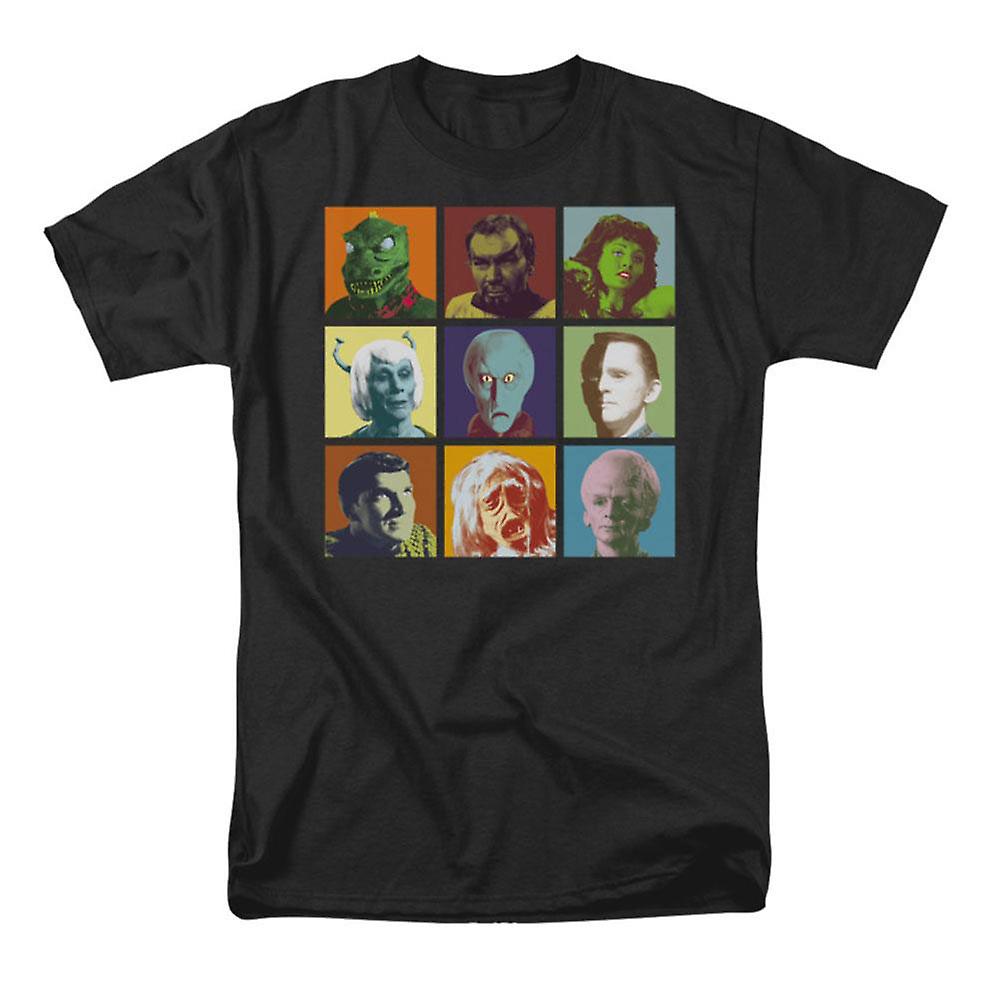 Camiseta Rockinstone Star Trek Alien Squares 180 G/m², 100% Algodón - Venta Internacional.