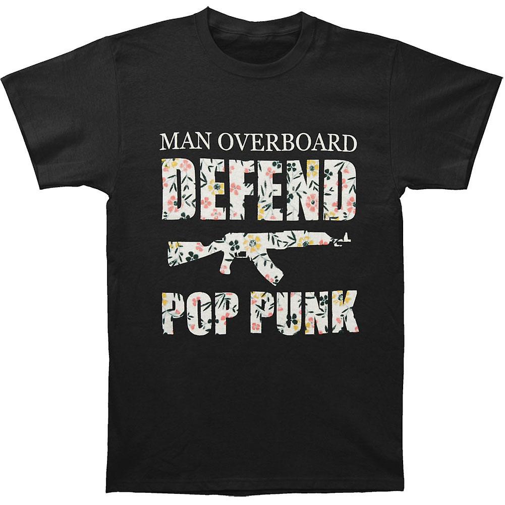 Foto 2 pulgar | Camiseta Rockinstone Man Overboard Floral Defend Pop Punk - Venta Internacional.