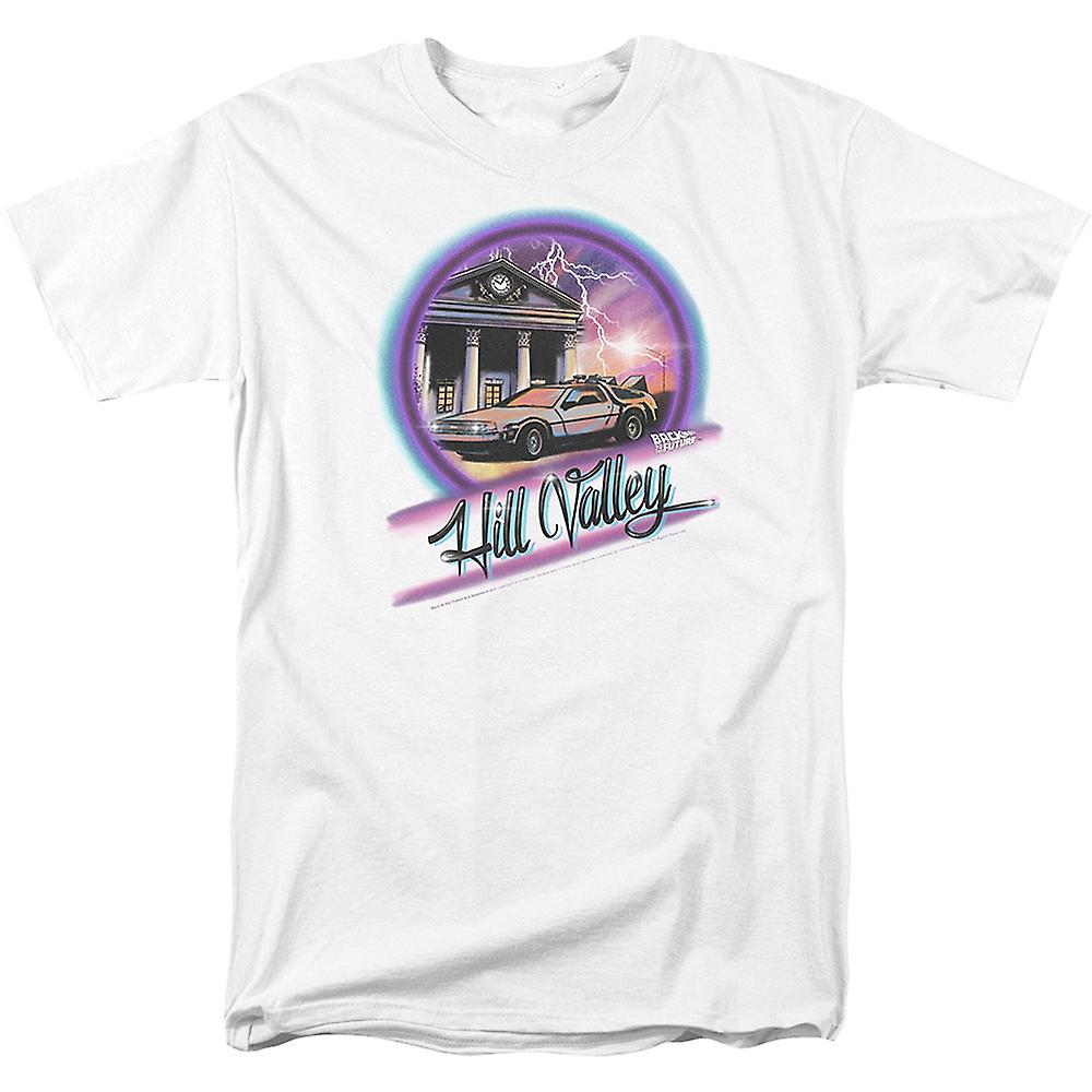 Camiseta Rockinstone Airbrush Hill Valley Regreso Al Futuro - Venta Internacional.