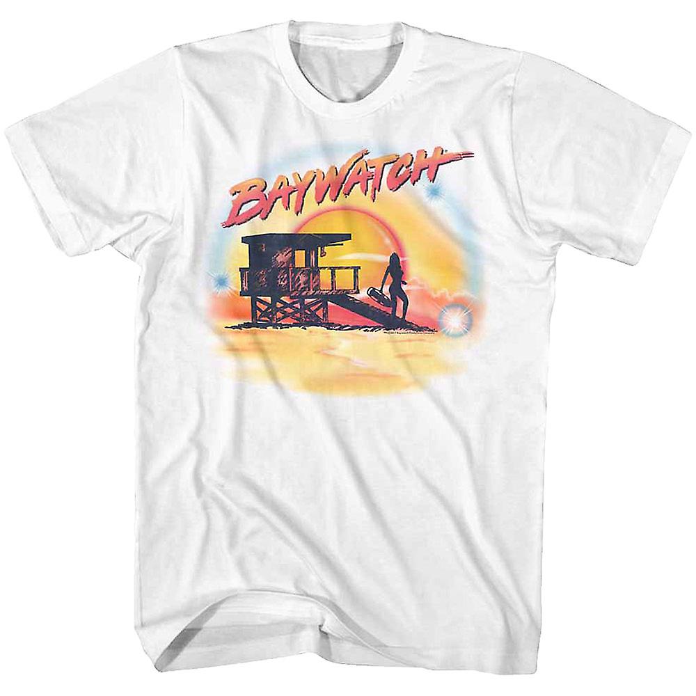 Camiseta Rockinstone Airbrush Baywatch 180 G/m², 100% Algodón - Venta Internacional.