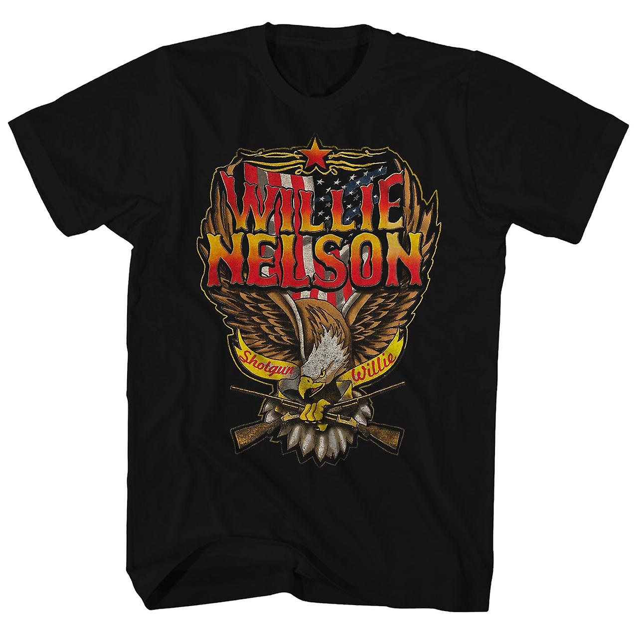 Foto 2 pulgar | Camiseta Rockinstone Shotgun Willie Nelson 180 G/m² 100% Algodón - Venta Internacional.