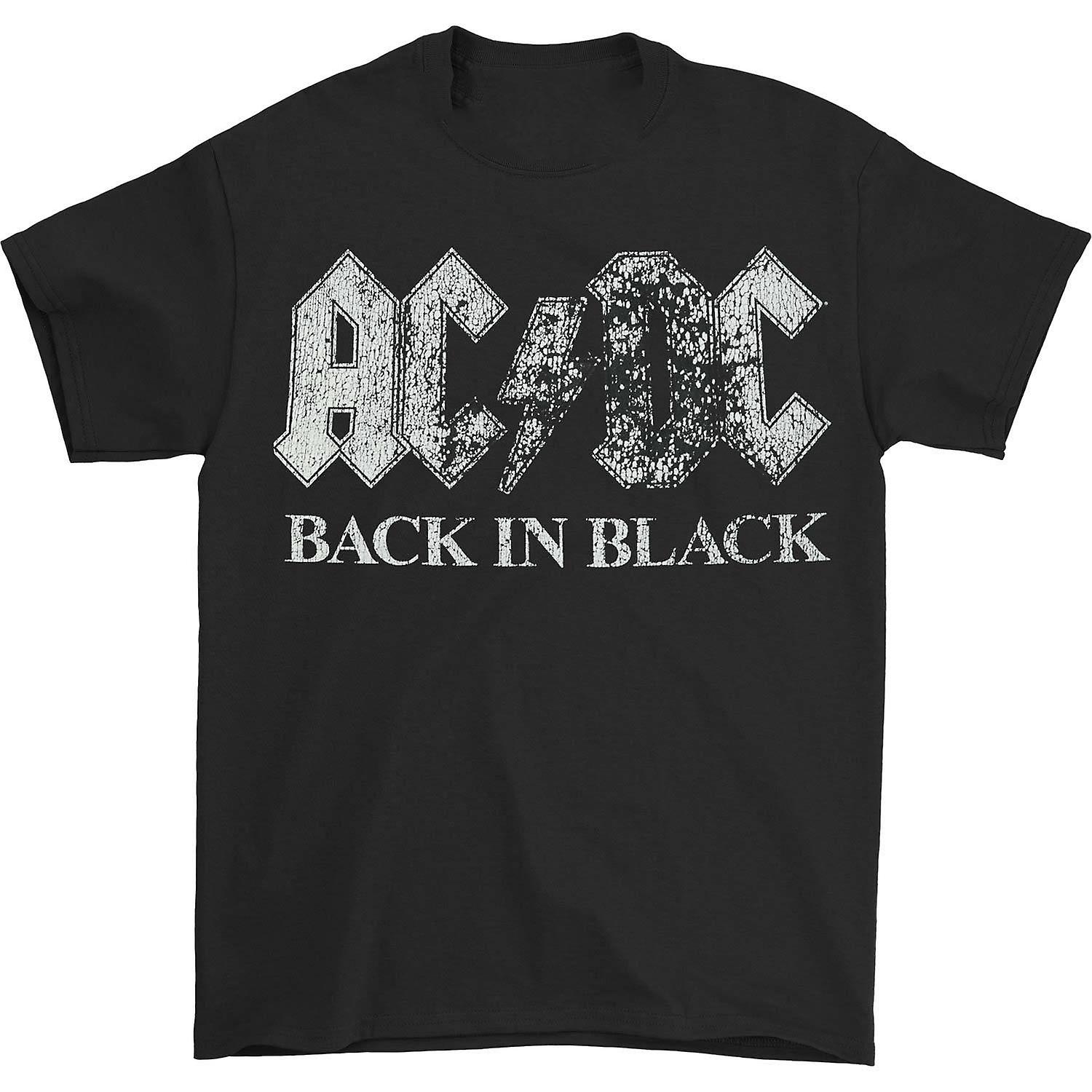 Foto 2 pulgar | Camiseta Rockinstone Ac/dc Back En Negro 100% Algodón - Venta Internacional.