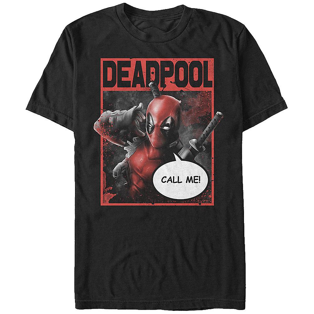 Foto 2 pulgar | Camiseta Rockinstone Call Me Deadpool 100% Algodón - Venta Internacional.