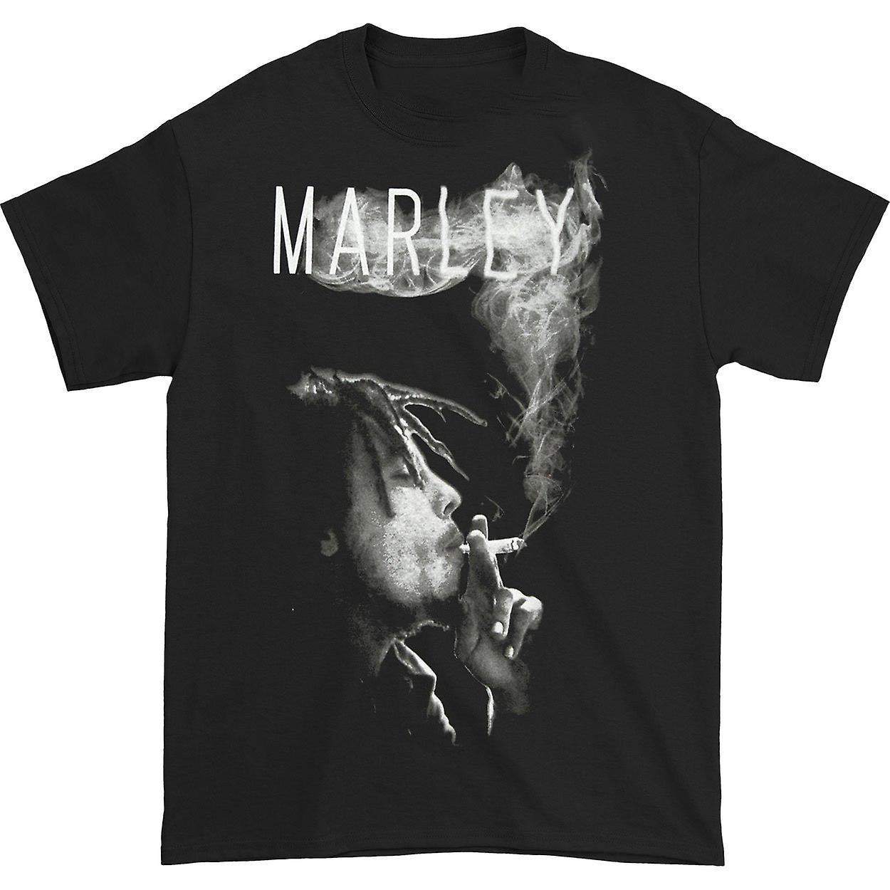 Foto 2 pulgar | Camiseta Rockinstone Bob Marley B&w Blunt Smoke Para Hombre - Venta Internacional.