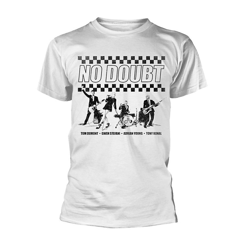 Foto 2 pulgar | Camiseta Rockinstone No Doubt Chequer Desgastada para Hombre - Venta Internacional