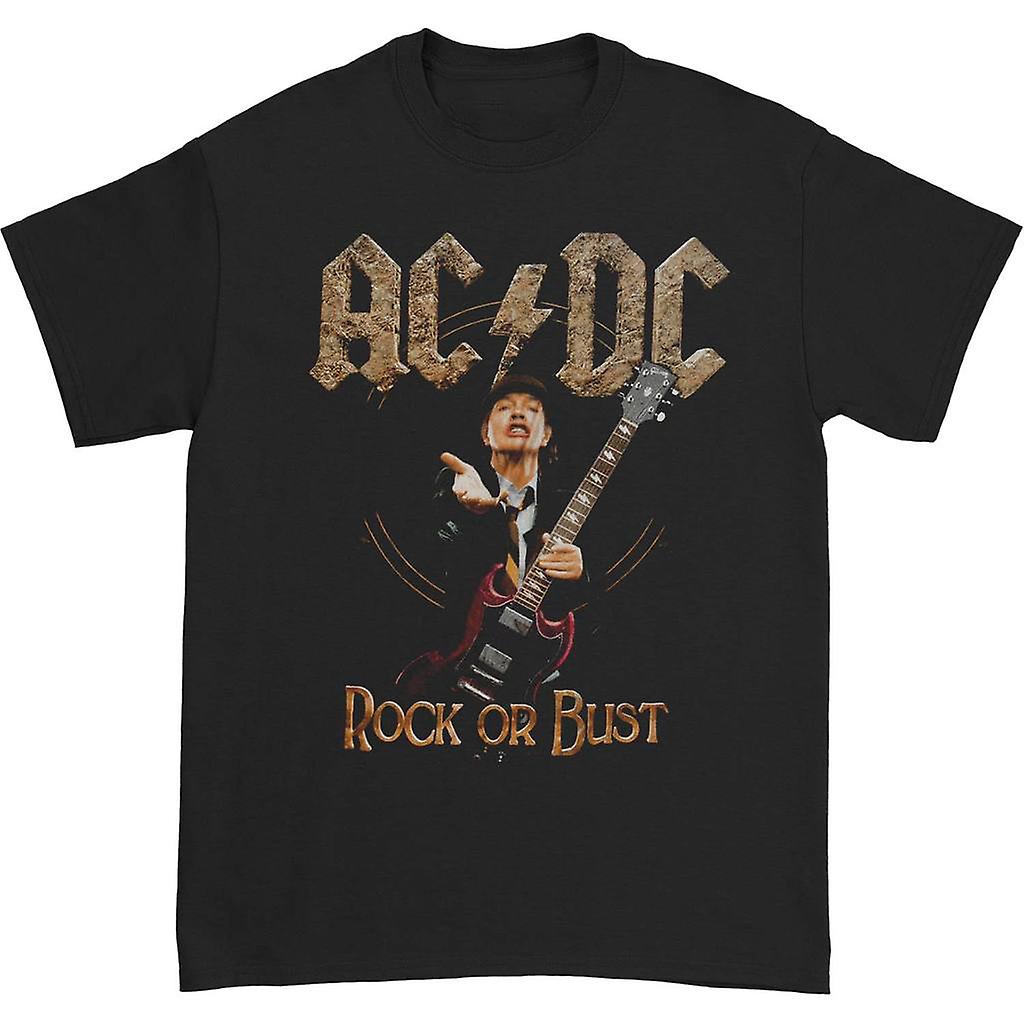 Foto 2 pulgar | Camiseta Rockinstone Ac/dc Angus Rock Or Bust Para Hombre - Venta Internacional.