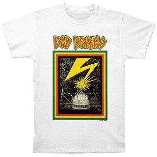 Foto 1 | Camiseta Rockinstone Bad Brains Capitol White 180 G/m² - Venta Internacional.