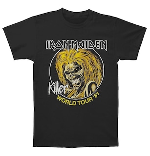 Foto 1 | Camiseta Rockinstone Iron Maiden Killers World Tour 81 - Venta Internacional.