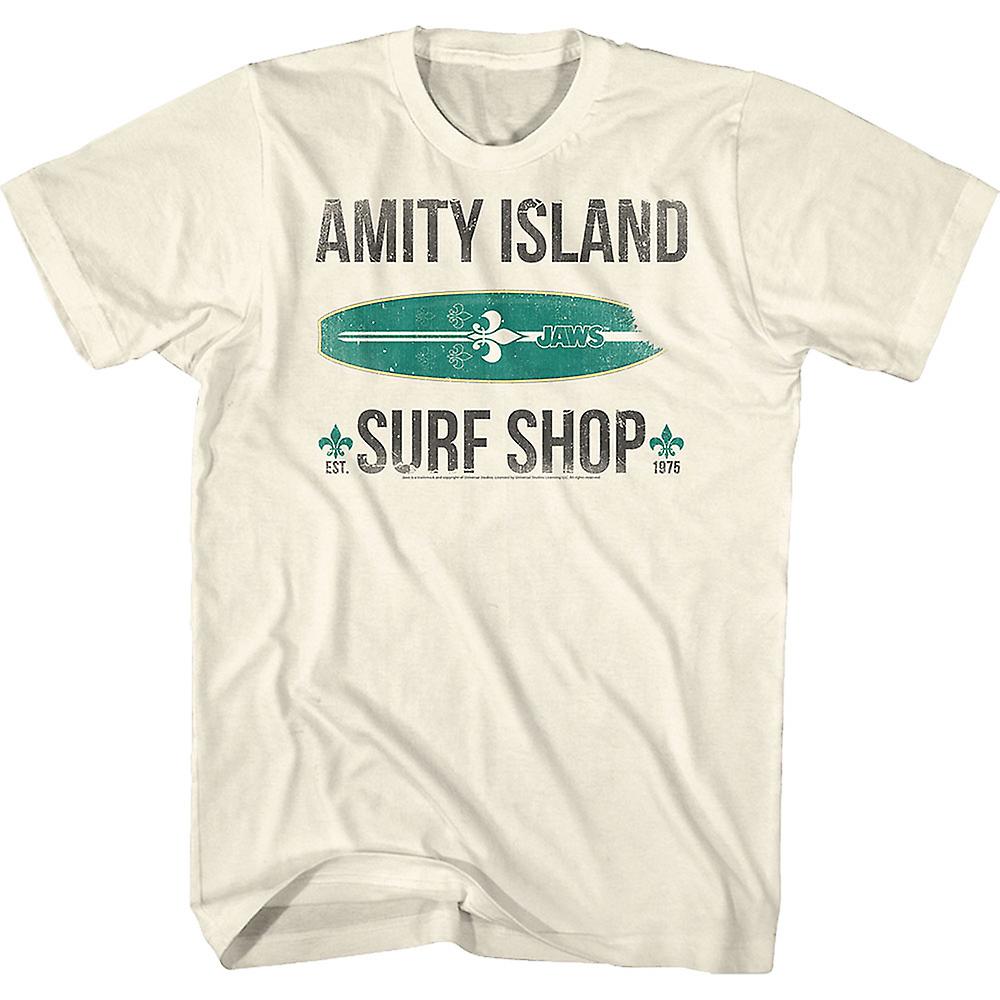 Foto 2 pulgar | Camiseta Jaws Amity Island Surf Shop Para Hombre, 100% Algodón - Venta Internacional.