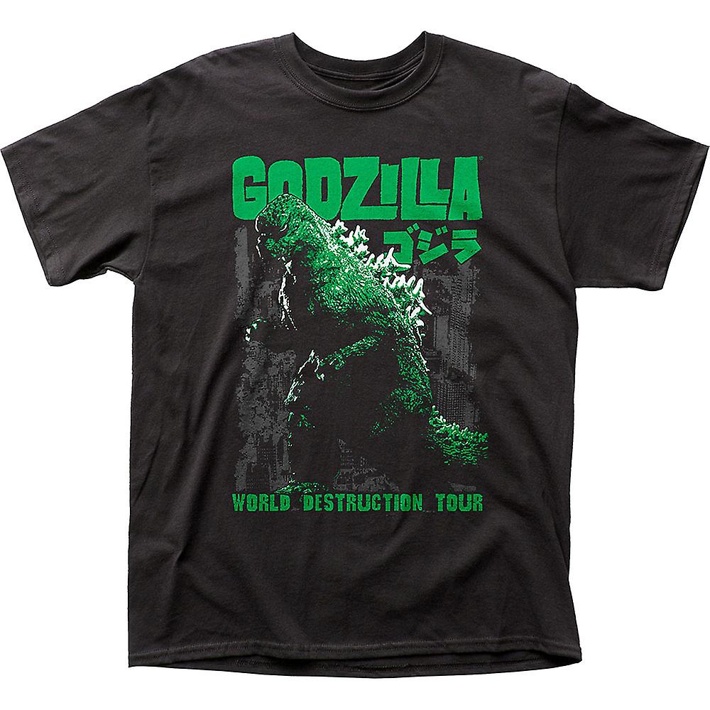 Foto 2 pulgar | Camiseta Rockinstone World Destruction Tour Con Estampado De Godzilla - Venta Internacional.