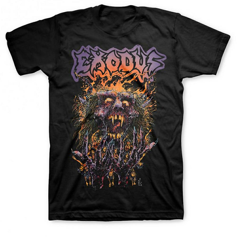 Camiseta Rockinstone Exodus Splatter Head 180 G/m², 100% Algodón - Venta Internacional.