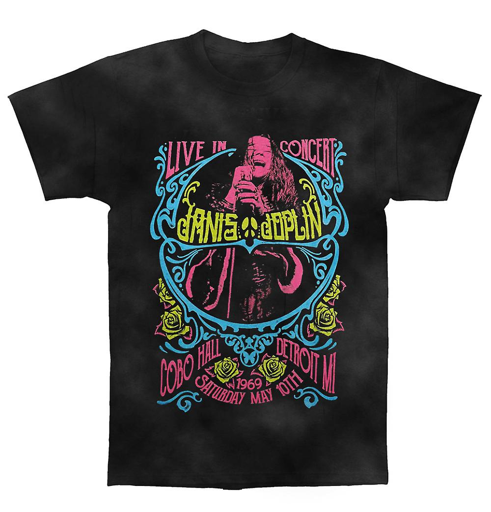 Camiseta Rockinstone Janis Joplin Charlotte 69 Blacklight - Venta Internacional.