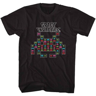 Foto 1 | Camiseta Rockinstone Space Invaders Aliens 100% Algodón - Venta Internacional.