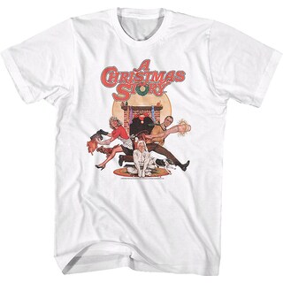 Foto 1 | Camiseta Con Estampado De Póster De La Película Rockinstone Christmas Story - Venta Internacional.