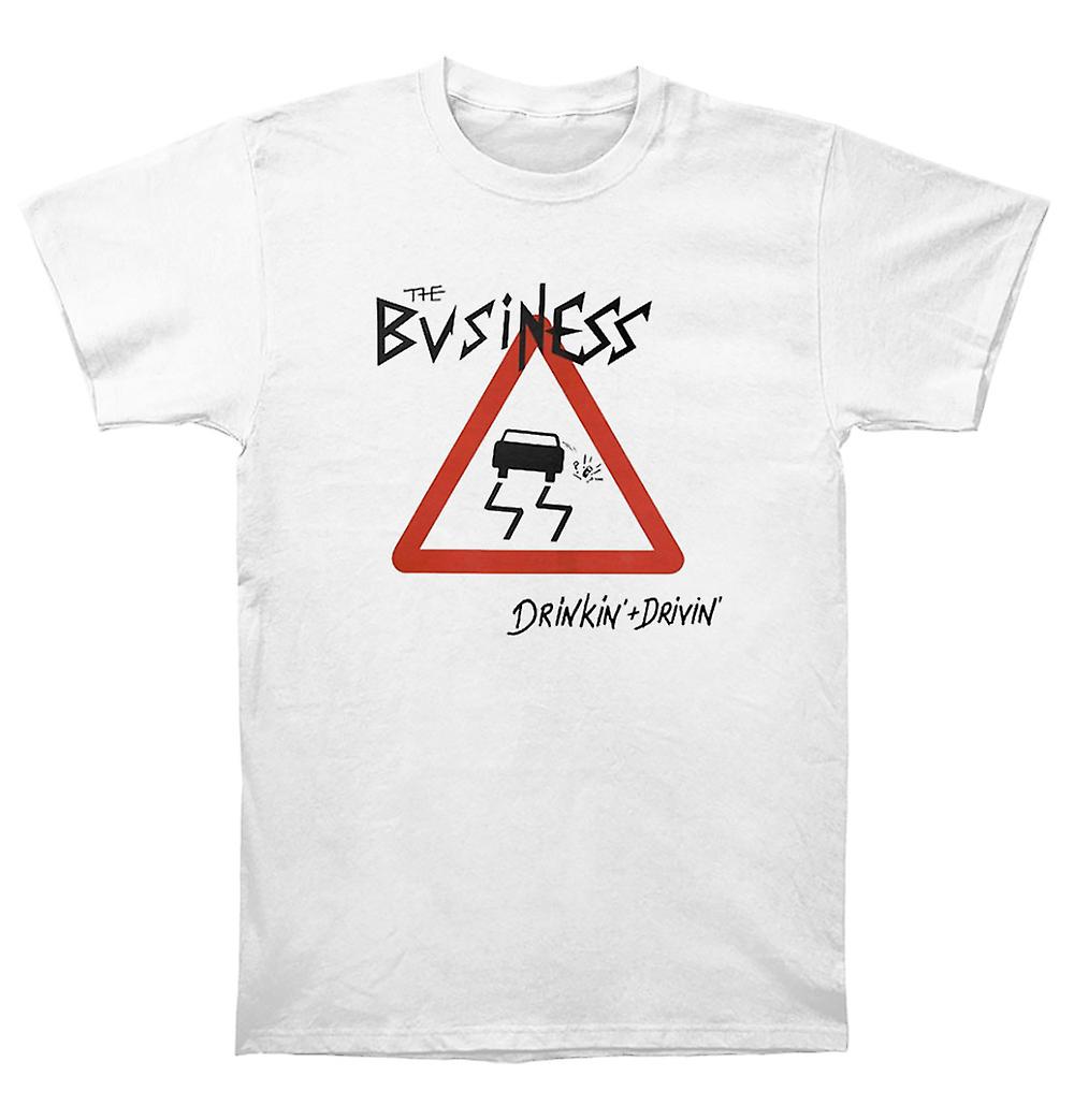 Foto 1 | Camiseta Rockinstone Business Drinkin + Drivin Blanca - Venta Internacional.