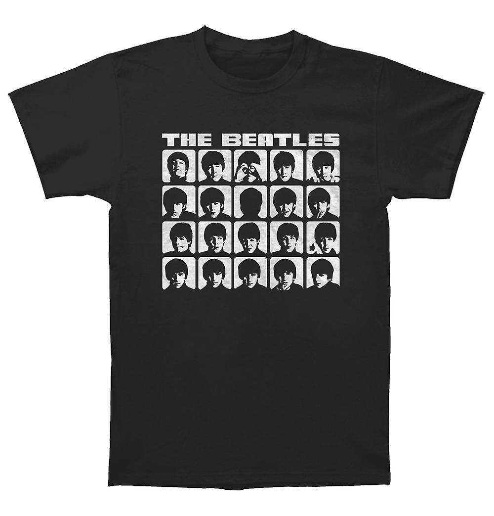 Camiseta Rockinstone The Beatles Hard Days Night Faces Mono - Venta Internacional.