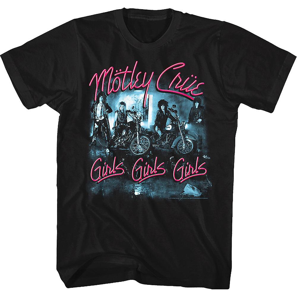 Foto 2 pulgar | Camiseta Rockinstone Para Niñas Y Niñas Motley Crue Para Niñas - Venta Internacional.