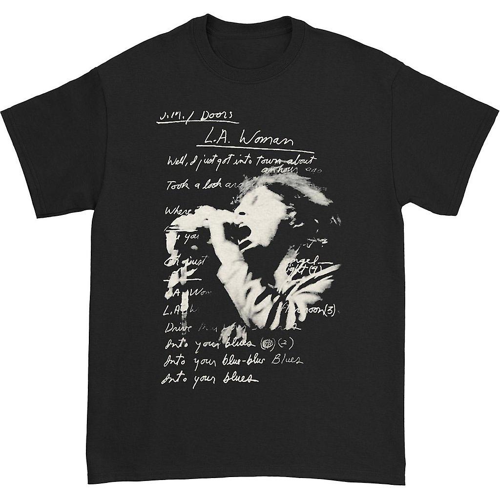 Foto 2 pulgar | Camiseta Rockinstone Doors La Woman Lyrics 100% Algodón - Venta Internacional.