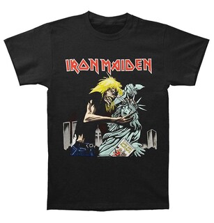 Foto 1 | Camiseta Rockinstone Iron Maiden New York 100% Algodón - Venta Internacional.