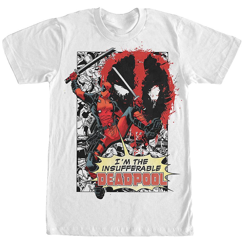 Camiseta Rockinstone Insufferable Deadpool 100% Algodón - Venta Internacional.