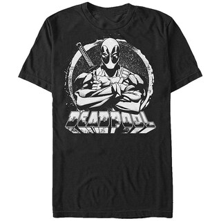 Foto 1 | Camiseta Rockinstone Deadpool En Blanco Y Negro 100% Algodón - Venta Internacional.