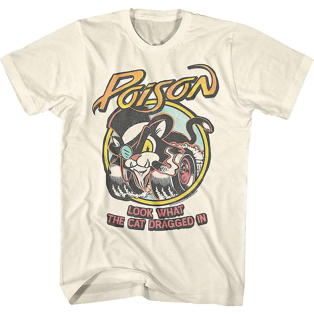 Foto 2 pulgar | Camiseta Rockinstone Animated Look What The Cat Draged In Po - Venta Internacional.