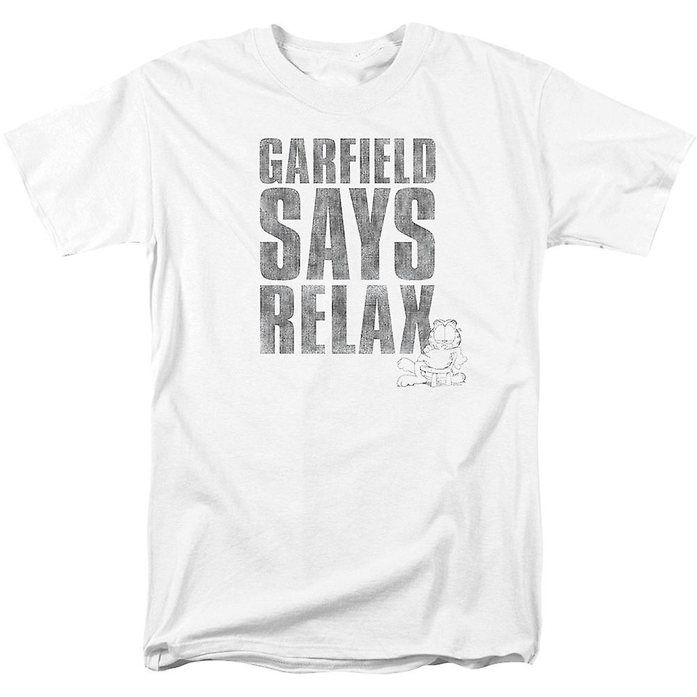 Camiseta Relax Garfield Rockinstone 100% Algodón - Venta Internacional.