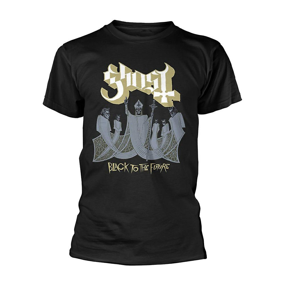 Camiseta Rockinstone Ghost Black To The Future De Algodón De 180 G/m² - Venta Internacional.