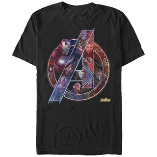 Foto 1 | Camiseta Rockinstone Collage Logo Avengers Infinity War - Venta Internacional.