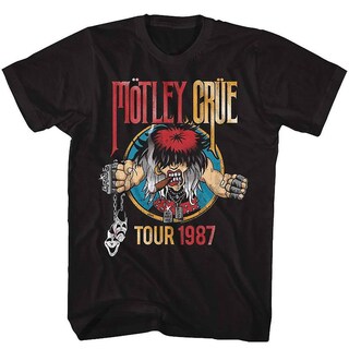 Foto 1 | Camiseta Rockinstone Motley Crue Tour1987 180 G/m² 100% Algodón - Venta Internacional.