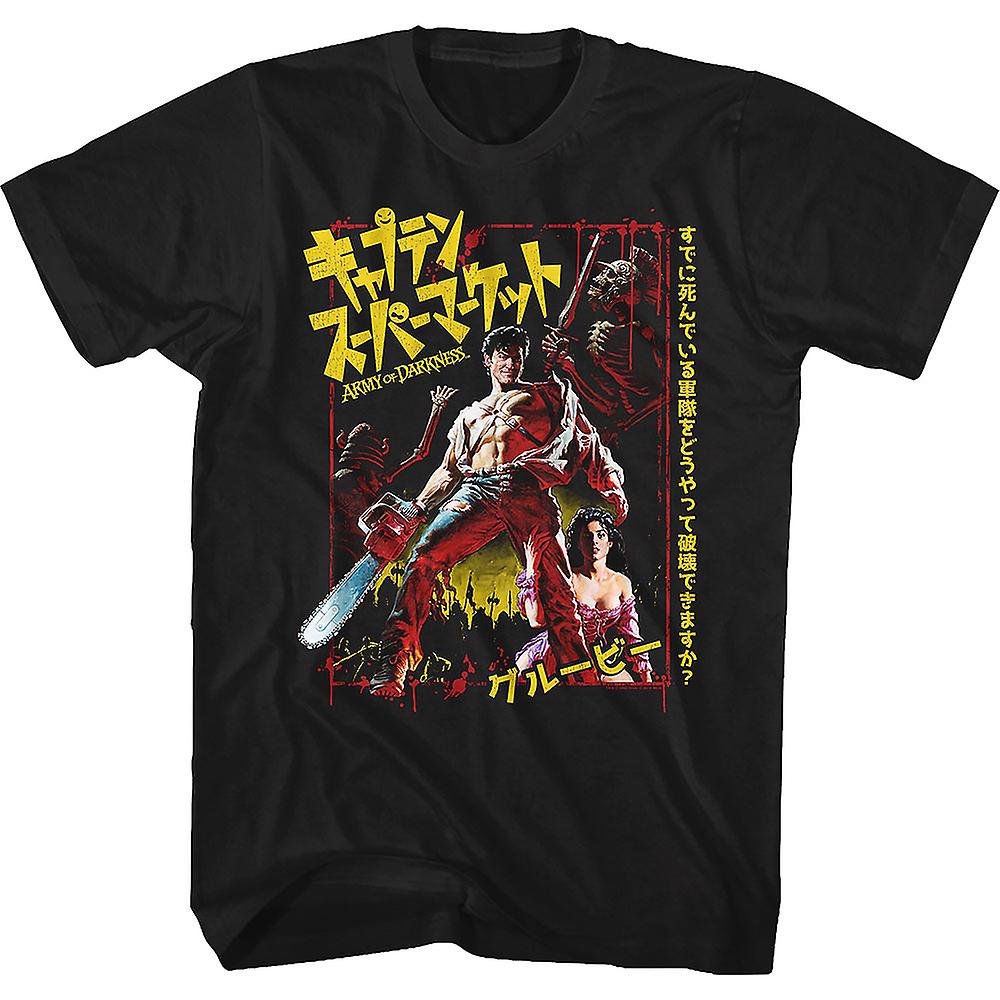 Camiseta Rockinstone Con Póster De La Película Japonesa Army Of Darkness - Venta Internacional.