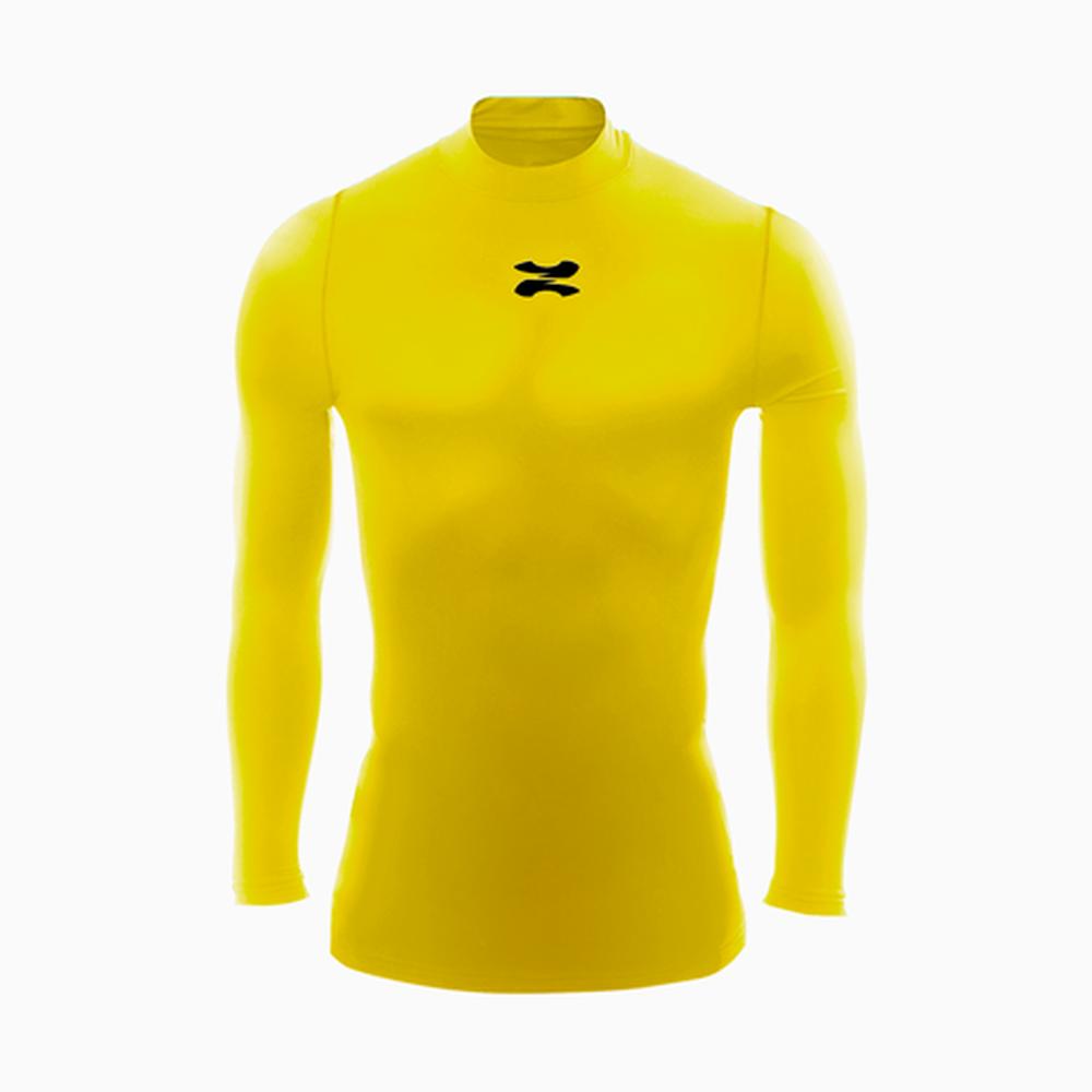 Foto 3 pulgar | Playera Deportiva Manga Larga Unisex Licra De Compresion Comoda Y Fresca Color Amarillo