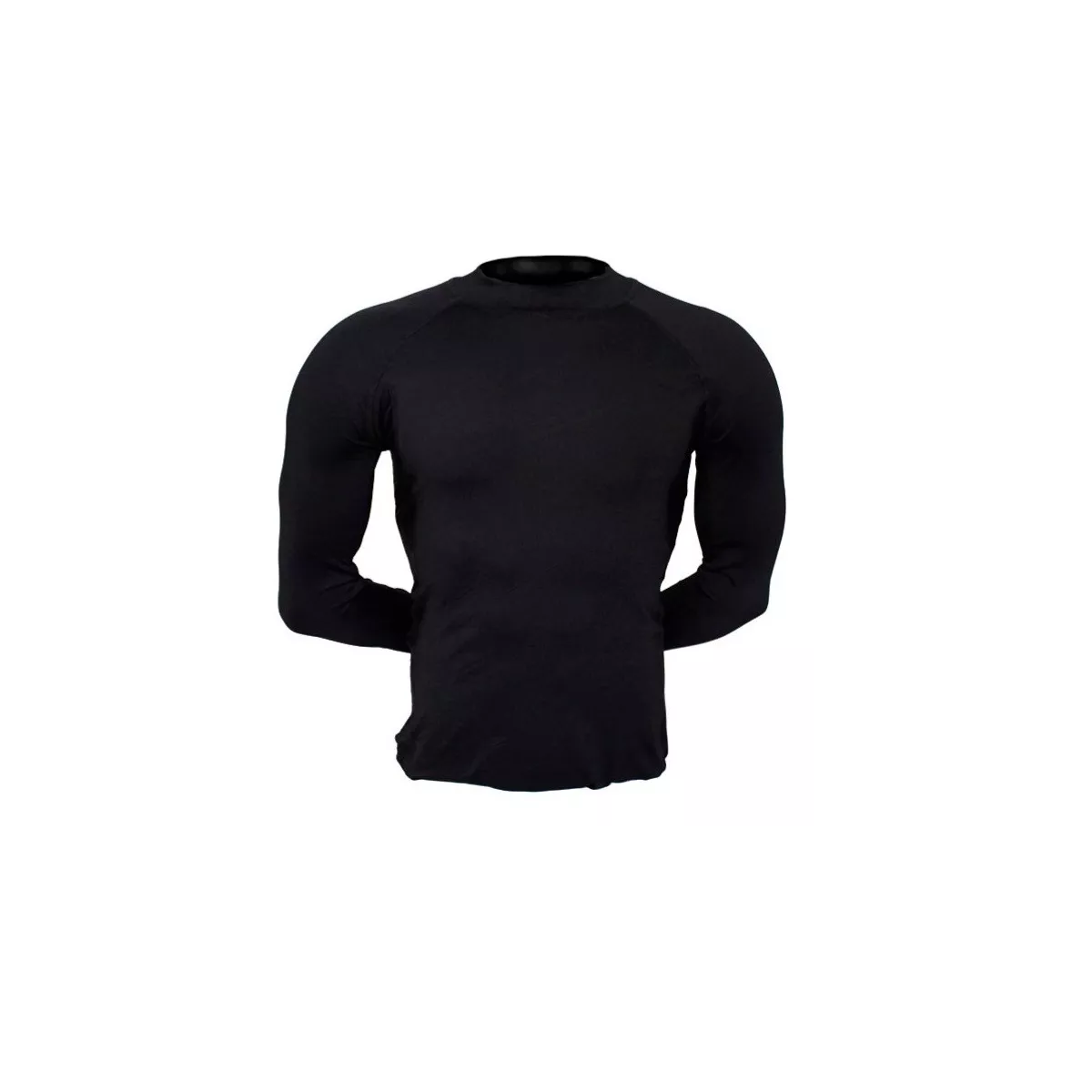 Playera Deportiva Eo Safe Imports Esi-7802 color Negro Licra Talla Grande