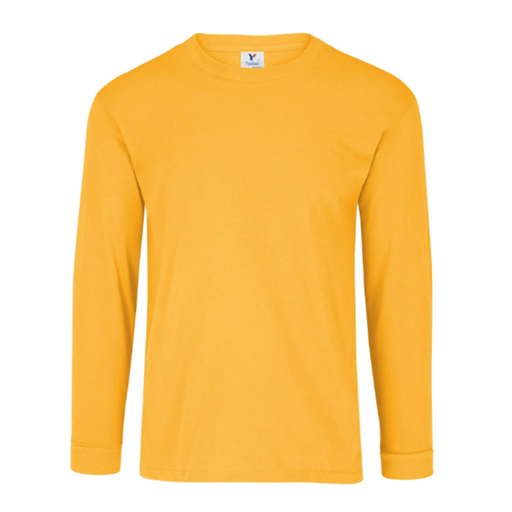 Foto 2 pulgar | Playera Manga Larga color Amarillo 90% Algodón-10% Poliéster para Caballero