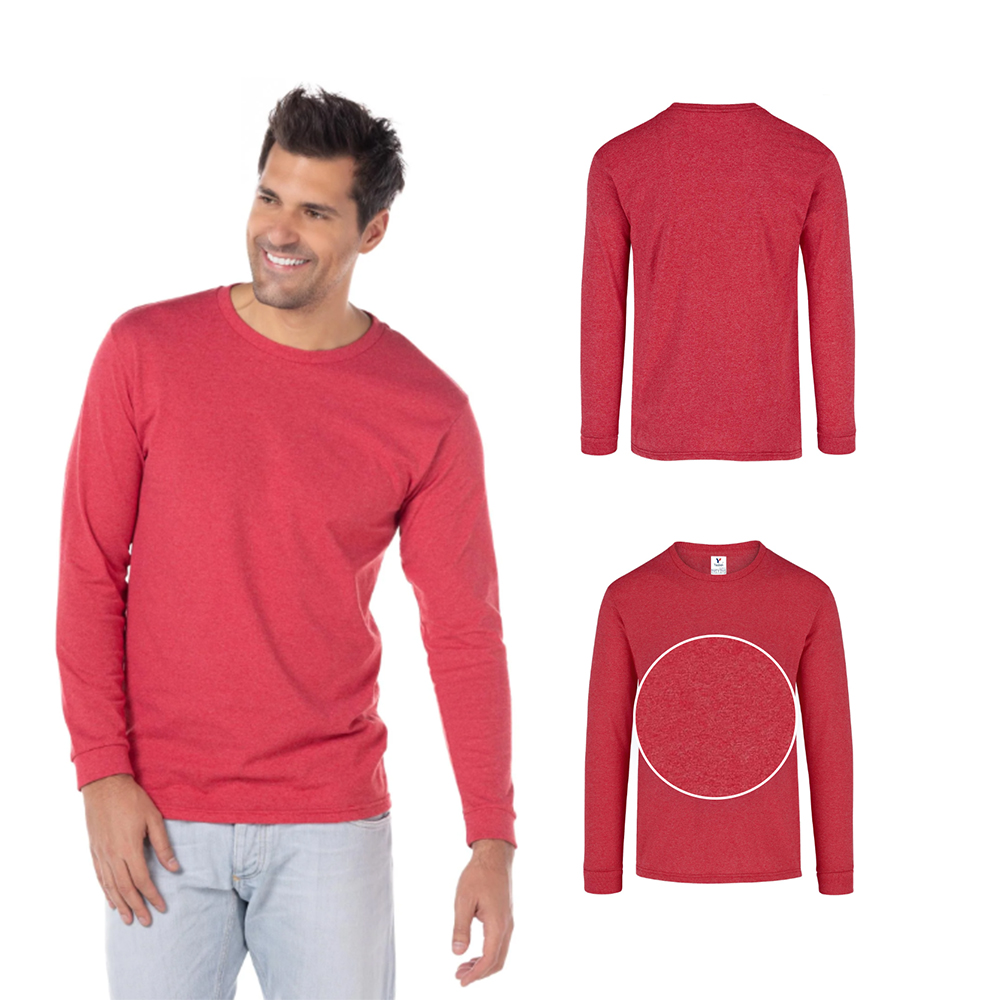 Foto 3 pulgar | Playera Manga Larga Yazbek Rojo