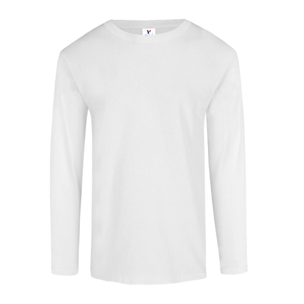 Playera para Caballero Yazbek Blanco Manga Larga