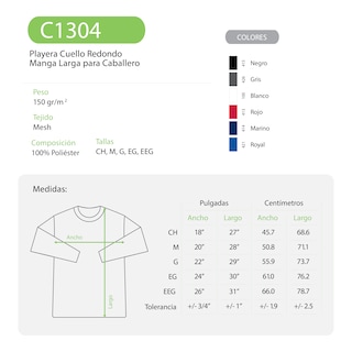 Foto 3 | Playera para Caballero Yazbek Blanco Manga Larga