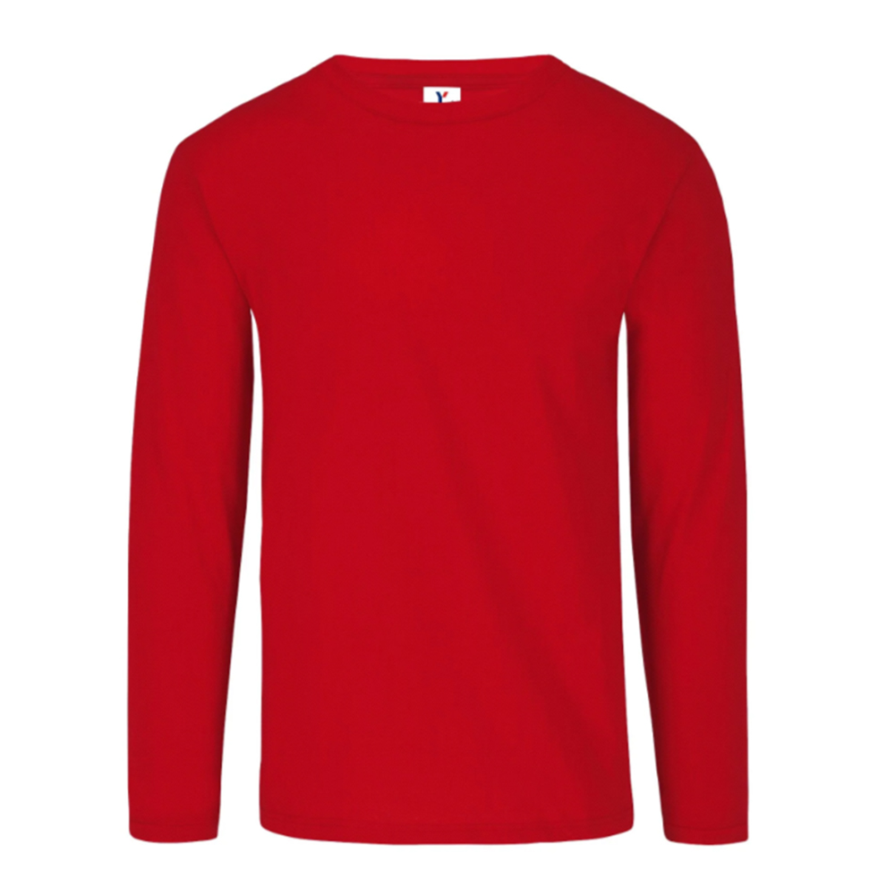 Foto 2 pulgar | Playera Manga Larga Yazbek color Rojo 100% Poliéster para Caballero