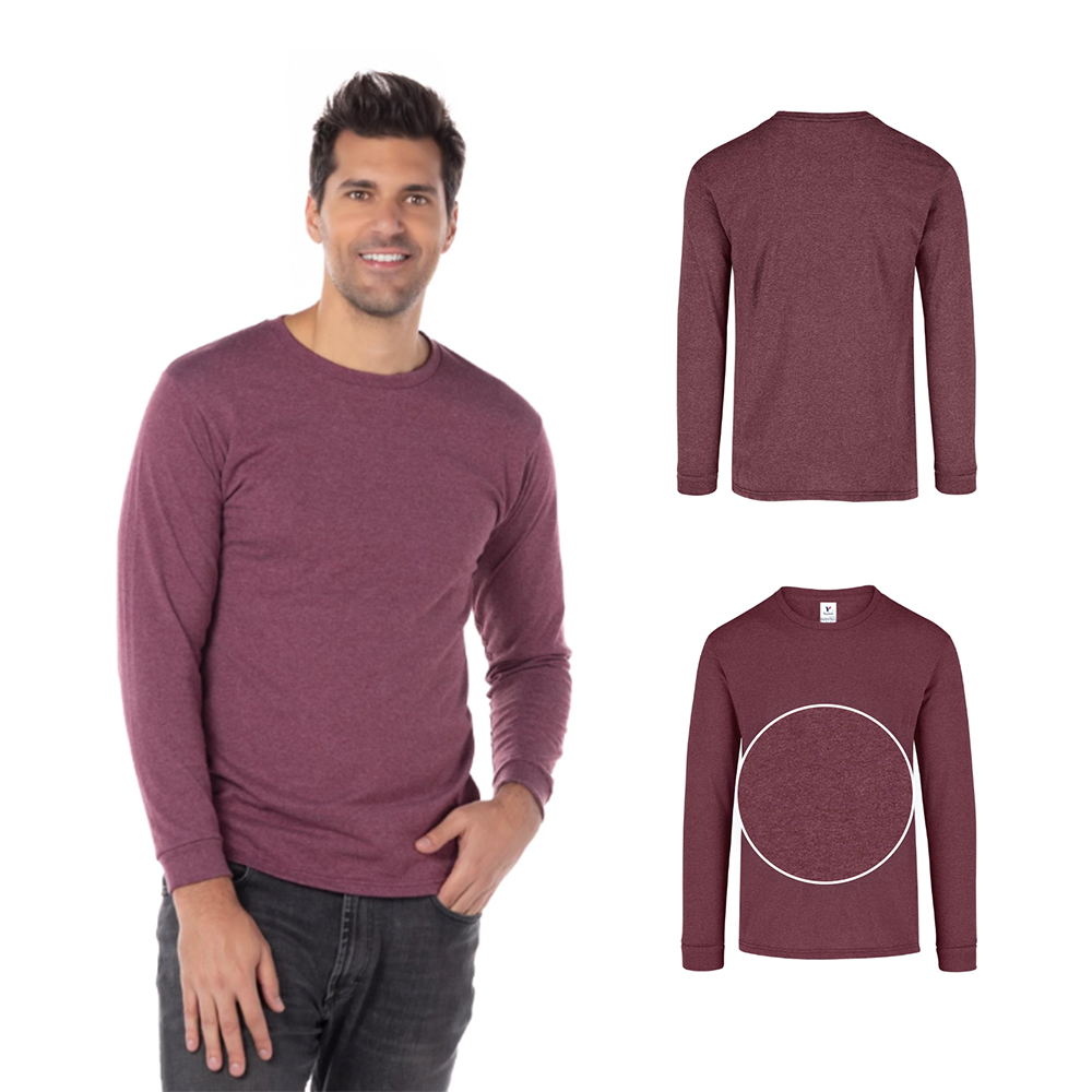 Foto 2 | Playera Manga Larga Yazbek Marrón