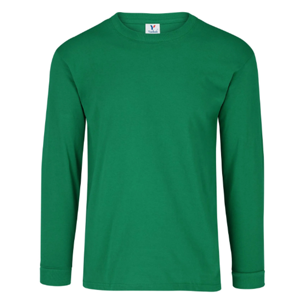 Foto 1 | Playera Manga Larga color Jade 90% Algodón-10% Poliéster para Caballero