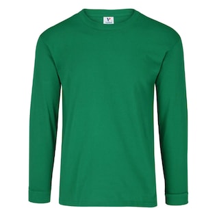 Foto 1 | Playera Manga Larga color Jade 90% Algodón-10% Poliéster para Caballero