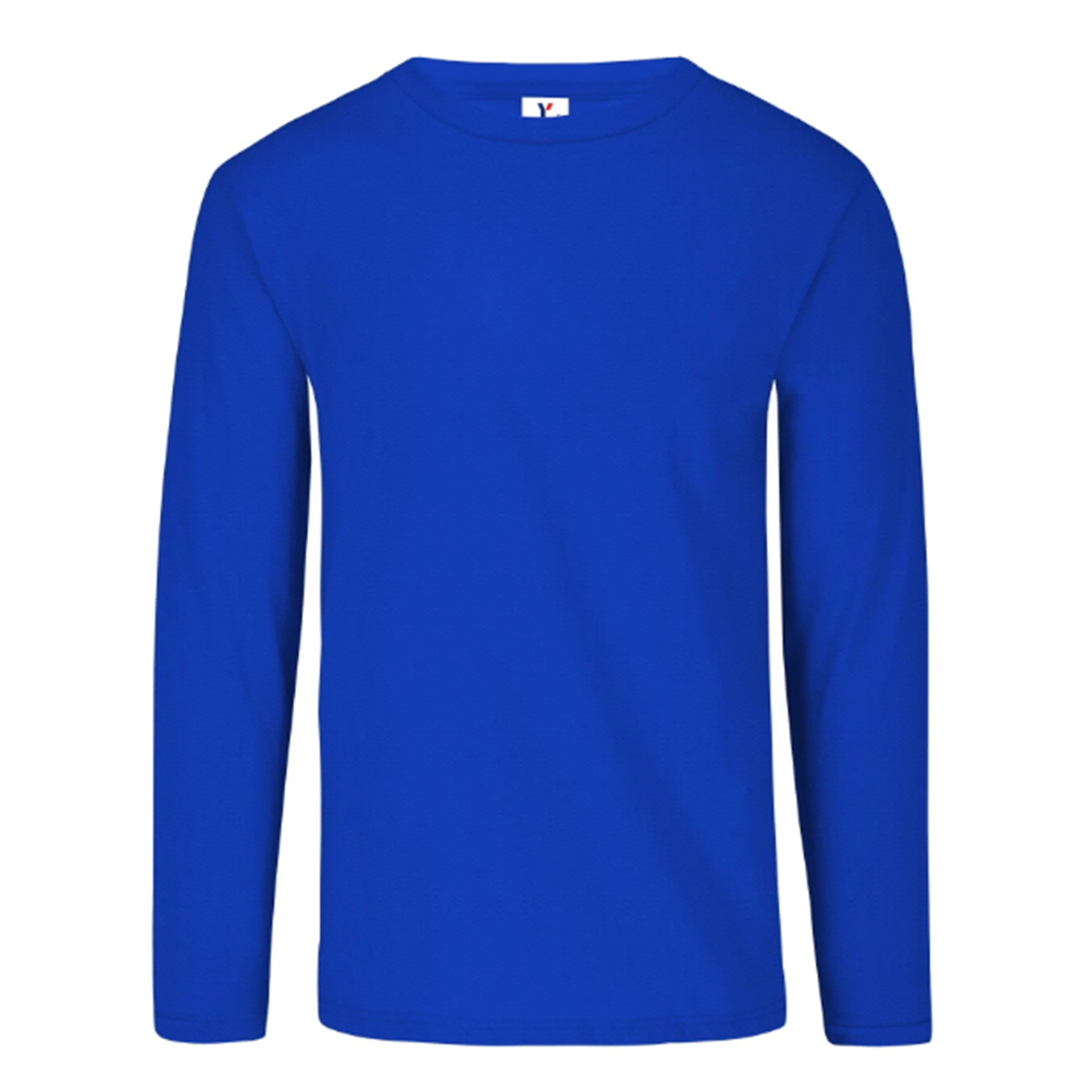 Foto 2 pulgar | Playera Manga Larga Yazbek C1304 Azul para Caballero