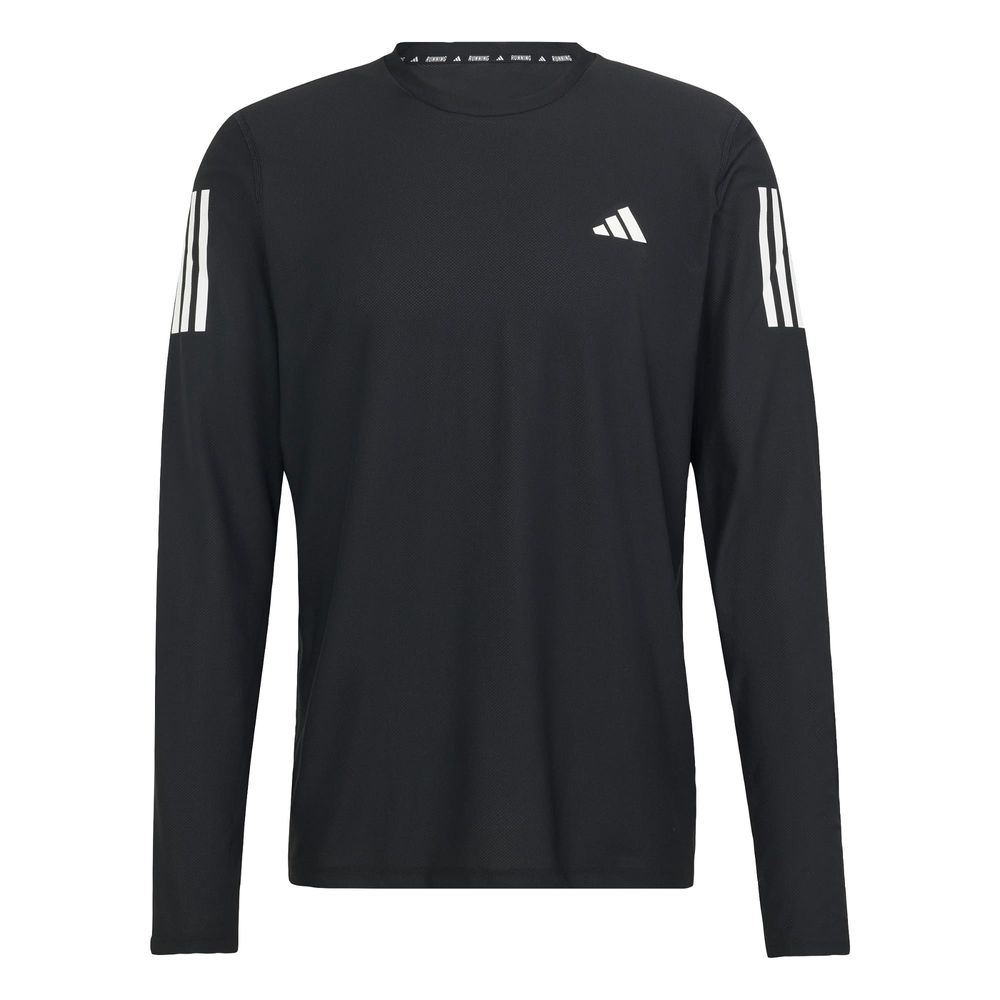 Foto 2 pulgar | Playera Own The Run Manga Larga Adidas Negro Hombre